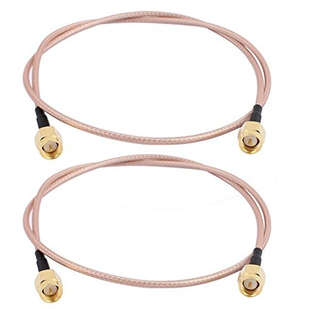 GTIWUNG 2 Stücke SMA Kabel SMA Stecker auf SMA Male Pigtail Kabel RG316 15cm für Homematic CCU3 CCU2 CC1101 Raspberry Pi 2.4GHz WiFi Antenne Wirelesse Router