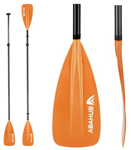 Abahub 4-teiliges 2-in-1 Carbon SUP & Kajak-Paddel verstellbar, leicht