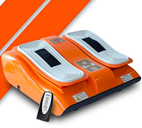 Bonplus BP Massaggio ai piedi Vibralegs, 4 Livelli di Intensità, Massaggiatore per le gambe, Massaggio Shiatsu, Migliora la circolazione, Allevia il dolore, Con telecomando, Salute