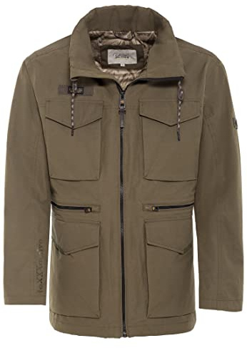 camel active Herren teXXXactive® Fieldjacket mit Reflektorprints Olive Braun, menswear-52