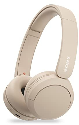 Sony WH-CH520 - Auriculares Bluetooth con micrófono, batería de 50 horas, carga rápida, DSEE Upscale, conectividad multipunto, asistente de voz, EQ personalizado