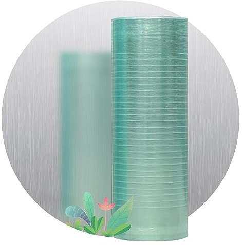 Polycarbonat Dachplatte,0,8mm Ersatzplatten für Schuppen,Kunststoffplatten,Gewächshaus Platte,Uv Schutz Isolierplatte,Transparente Folie für Dachverkleidung Vordach überdachung Regenschutz,W×L-1.5x8m