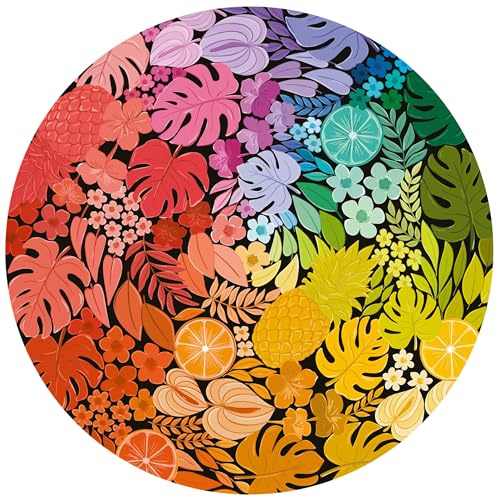 Ravensburger Tropical - 500 Piece Circular Shaped Jigsaw Puzzle for Adults and Kids Age 10 Years +