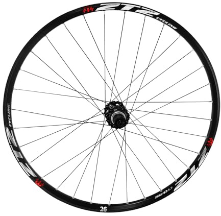 ZTZ 26/27.5/29 Mountain Bike Wheelset，Ultralight Aluminum Alloy Rim 32H High Strength Bike Wheels， Quick Release Disc Brake MTB Wheel Set， Compatible 7-12 Speed Cassette, WH-001