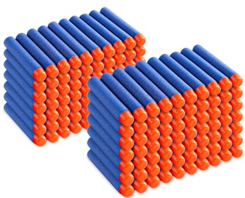 Mlikero 150 Pfeile Darts Schaum Munition kompatibel passend für Nerf Gun Elite, Refill Darts passend für N-Strike Elite Series Blasters, Dart Zubehör passend für Nerf Blaster Battle Boy Party Favor