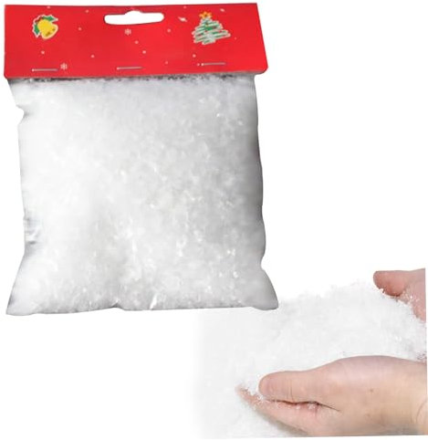 Kunstschnee, 280 Gramm, Kunstschnee, Weihnachtsschnee, Pulverschneeflocke, Kindergeschenk, Requisite zum Basteln, Dorfdekoration, Feiertags-Weihnachtsbaumdekoration, Kunstschnee, Weihnachtsschnee, Win