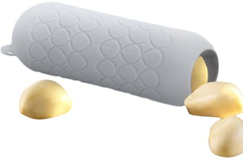 Pelador de ajos de silicona, rodillo de tubo de silicona para una fácil eliminación de la piel, pequeño removedor de piel de ajo de silicona, portátil, fácil rodillo, pelador de ajos, accesorios de