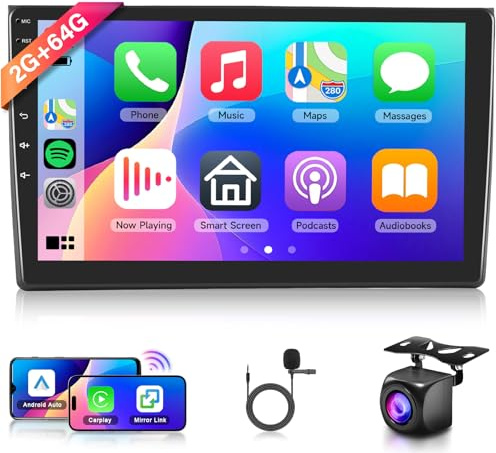 2G 64G Android 13 Radio de Coche para Audi A4 S4 RS4 B6 B7 8E 2000-2009 9 Pulgadas Pantalla Táctil Radio con Wireless Carplay Android Auto GPS Mirror Link Bluetooth FM/RDS Radio WiFi Cámara Trasera