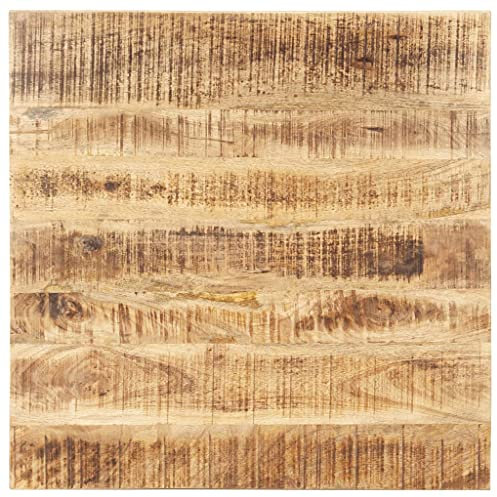 Somanki Tischplatte, Schreibtischplatte, Table Top, Schreibtisch Platte, Dekorplatte, Massivholz Mango 25-27 mm 80x80 cm