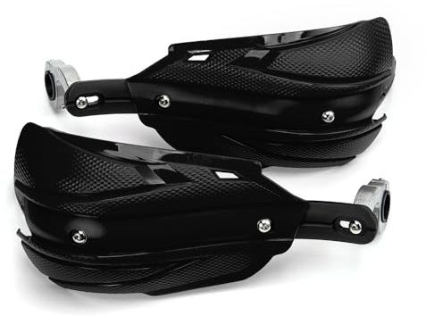 Motorcycle Handguard Universal 22mm 25mm 28mm Grip Protection Shield Motorcycle Motocross Scooter Windproof Handlebar Handguard Protective Equipment (Black)