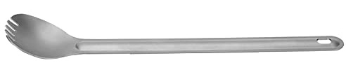 Cocoarm Long Handle Spork/Spoon Long Handle Spoon Long Spork/Spoon Lightweight Long Spork/Spoon for Camping Backpacking Hiking Travel Picnic Tableware (Long handle spoon fork)