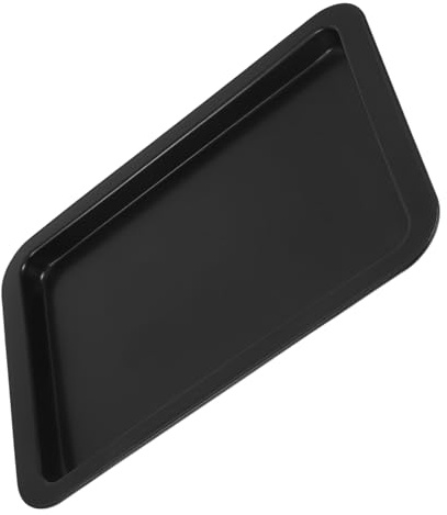 Mobestech Plaque De Cuisson Antiadhésive En Acier Pour Biscuits Moule à Gâteau Rectangulaire Noir Grosse Taille 1 Pièce Pâtisserie Maison Plats Four