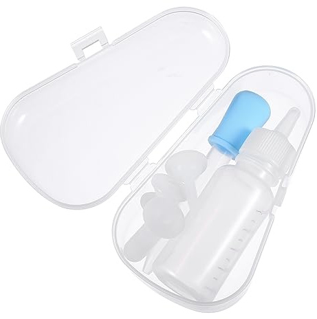 Toddmomy Hundeschnullerflasche mit Messskala Bpa Freies Material Auslaufsichere Welpen und Katzen Futterflasche für Haustiermedikamente Transparent für Neugeborene und Kleintiere