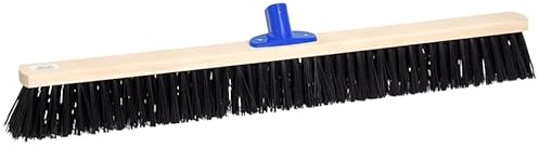 pokm toolsmarket - Straßenbesen 80cm PVC-Borsten, Kehrbesen Saalbesen Besen ohne Stiel, Terassebesen für Straßen, Draußen & Garten