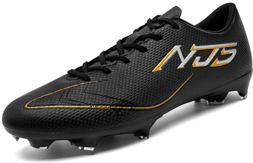 NUTTOPL Fußballschuhe Herren Kunstrasen Trainer Jugendliche Athletics Trainingsschuhe Outdoor-Training Professionelle Fussballschuhe Schwarz 39 EU