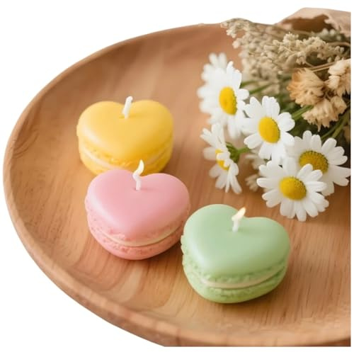 Round Macaron Cake Aromatherapy Silicone Molds DIY Heart Scented Candle Decoration Mould Handmade Gypsum Mold PDNLTN01412