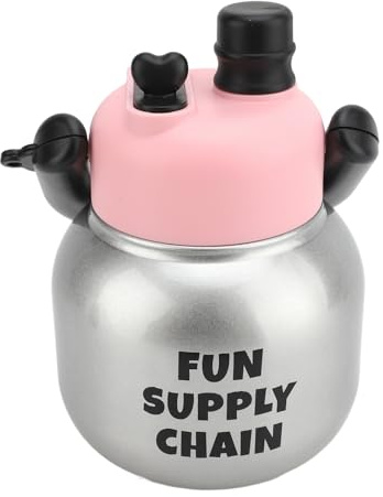 Botella de Agua con Aislamiento Preciso, Botella de Agua Portátil de Acero Inoxidable 316 con Capacidad de 680ml, para Beber Aislada para Gimnasio, Oficina, Salidas en Casa (SILVER)