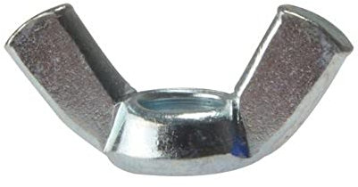 Bulk Hardware BH02779 Dado a Farfalla M6, Zincato Lucido, Bianco, Set di 15