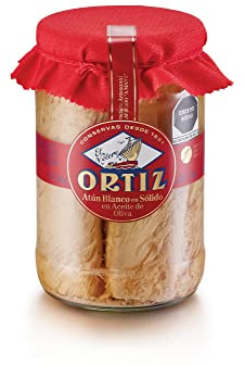 Bonito del Norte en aceite de oliva 1,6Kg tarro crsital Ortiz por Zapore Jai
