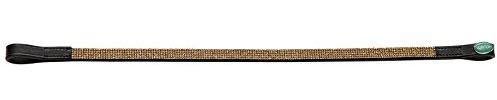 Norton 304945210 Fashion Stirnband, Black/Golden Colour Crystals, Einheitsgröße