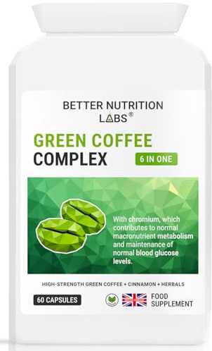 Green Coffee Complex - Green Coffee Extract @50% Chlorogenic Acid (CGA) Supplement by Better Nutrition Labs - 60 Capsules
