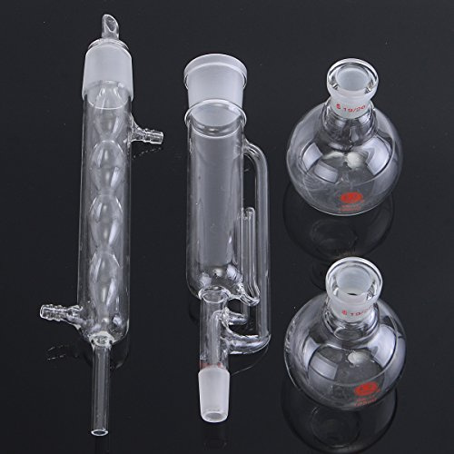 EsportsMJJ 125Ml Glas Soxhlet Extractor Kit Kondensator Und Extraktor Mit 2X125Ml Kolben