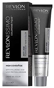 Revlon Professional Revlonissimo Colorsmetique High CoverAge Anti-Age Permanent Hair Color 7.23, Mittelblond Perlmutt, 1er Pack(1 x 60 ml)