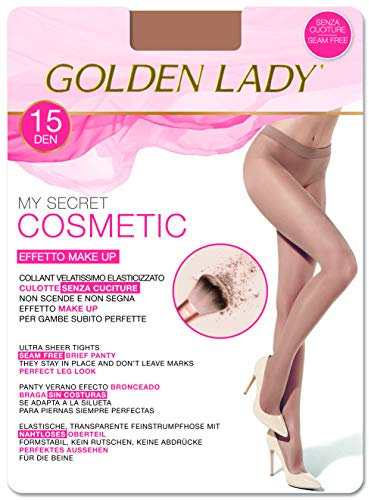Golden Lady Mysecret 15 Cosmetic Collant, Donna, Oro (Bronzer K30a), Large (Taglia produttore:4-L)