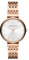 Armani Exchange Orologio da donna, movimento a tre lancette, cassa in acciaio inossidabile oro rosa 36 mm con bracciale in acciaio inossidabile, AX5901