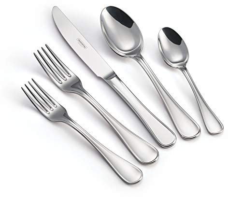 Tramontina 20 PC TABLEWARE SET - FIRENZE, Medium, Silver