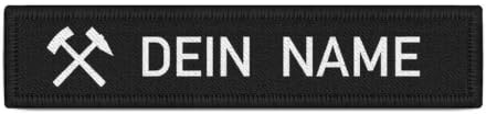 Namensschild Schlägel und Eisen Patch Symbol Bergbau Bergeisen #38769