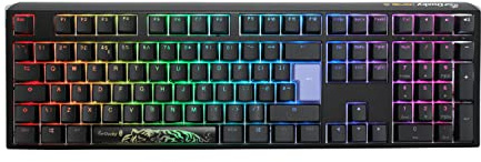 Ducky One3 Classic Black Full Size RGB Red Cherry MX Switch Keyboard - UK Layout