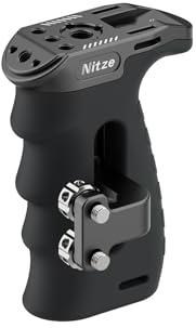 Nitze Mini-Seitengriff mit 1/4-20 Schrauben,Side Hanlde für die Linke Oder Rechte Hand,Nach Oben und unten Verstellbar für Kamerakäfig, maximale Belastung 10 kg – PA29B