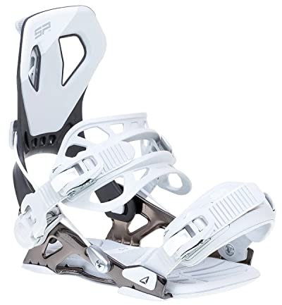 BEXTREME Fijaciones Snowboard SP Core M 40-43 EU 7-9 US para Hombre y Mujer. Fijaciones Snow automáticas Tipo Flow Color Gunmetal Talla M para Freestyle y Freeride