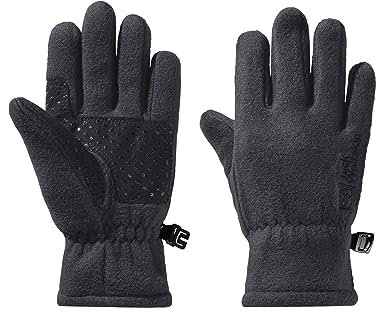 Jack Wolfskin Unisex Kinder Fleece Glove K Handschuh, Phantom, 128