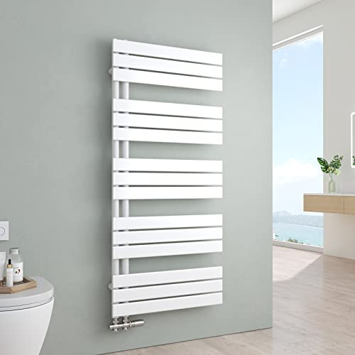 S'AFIELINA Badheizkörper 1320x600mm 798W Weiß, Handtuchheizkörper