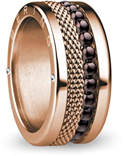 BERING Damen Ring in glänzendem roségold - Arctic Symphony Collection aus Edelstahl - Donube