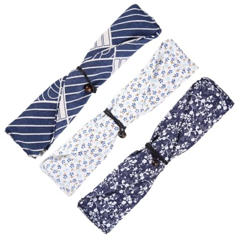 Anneome Chopstick Bag Set 3pcs Japanese Pouch Case Simple Open Design for Outdoor