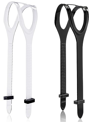 BOXOB 2 Stück Tauchmaskenband, Schwarz und Transparent Tauchmaskenband Ersatz Schnorchelmaskenband Universelles Silikon Maskenband zum Tauchen, Schwimmen, Schnorcheln