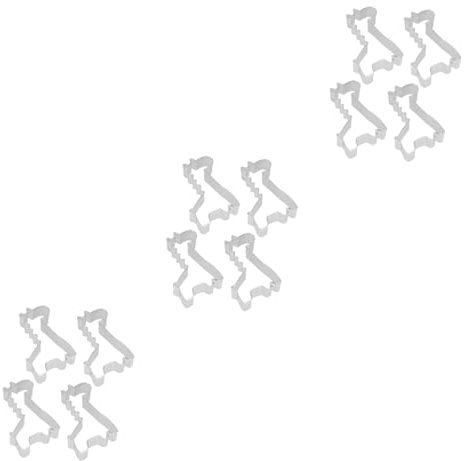 OUNONA 12pcs Kat Cookie Cookie Molds Stainless Steel Fruit Cutters Baking Molds Easy to Clean Shapes