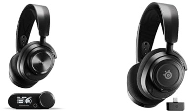 SteelSeries Arctis Nova Pro Wireless - Multi-System Gaming-Headset –PC & Arctis Nova 7 - Wireless Gaming-Headset mit Multi-System-Kompatibilität – 2