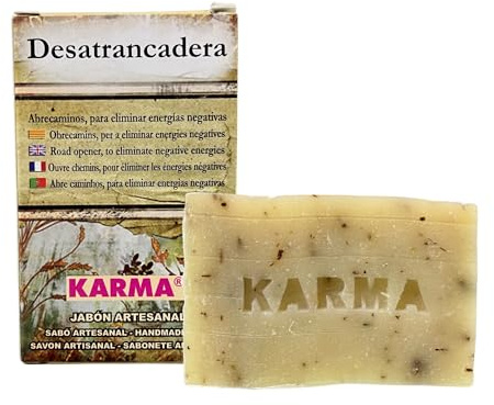 Jabón Artesano de Desatrancadera para Abrir Caminos y Eliminar Energías Negativas (100g) | Pastilla para Limpieza Corporal y de Manos Artesana Especial Abre Caminos y Renovación de Energías.