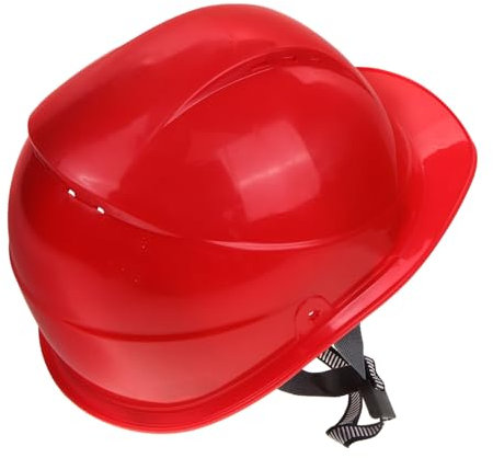 WHAMVOX Arbeitsschutzhelm Mit Belüftung Roter Robuster Sicherheitshelm Für Bauarbeiten Verbessertes Luftzirkulationsdesign Zuverlässiger Schutz Vor Stößen Und Verletzungen Für
