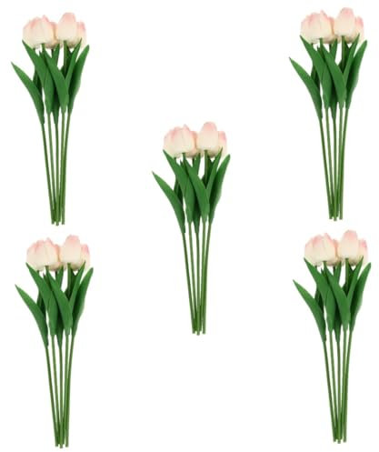 STOBAZA 25stücke Künstliche Tulpen Simulierte Blumen Für Hochzeits Und Wohnraumdekoration Pu-Material Leicht Und Realistisch Für Fotorequisiten Und Partys Dekorative Kunstblumen Für