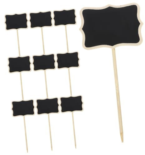 HOODANCOS 40stücke Mini Kreidetafeln Kleine Schwarze Tafeln Für Preise Pflanzenetiketten Und Dekoration Für Hochzeiten Feste Und Gartenbeschilderung