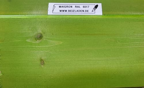 Beize, Holzbeize, Wasserbeize maigrün RAL 6017 (maigrün, 500 ml)