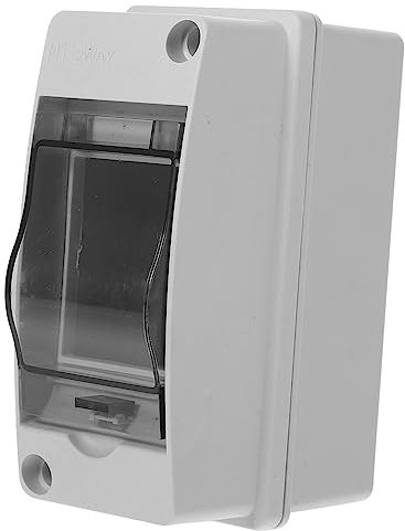 BELLIFFY Coffret De Distribution Ip65 à 2 Voies Boîte Électrique En Plastique Couvercle Transparent Boîte De Protection Pour Installation Intérieure Et Extérieure 1 Unité