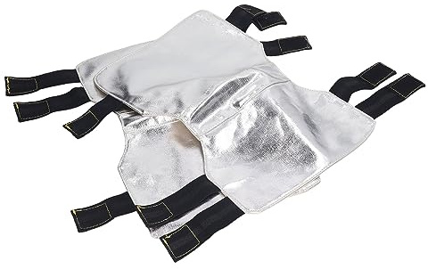 1 Paar Schweißknie-Hitzeschutz, feuerfeste Aluminiumfolie, isoliert, Schweißbein, Knieschutz, Arbeitsschutz, Schweißgamaschen