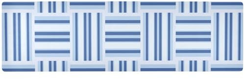 ZRWLUCKY Sottopentola lunghi blu con texture orizzontale e verticale per pentole e padelle calde, presine resistenti al calore e runner da tavola impermeabile per piatti caldi, 90 x 30 cm
