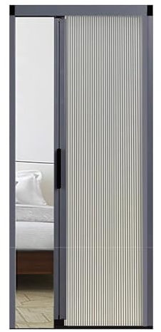 Jievmrs Falttür Innenfalttür 72 74 75 76 77 78 80 Zoll, Schrank- / Raumteiler-Faltschiebetüren, Mehrfach-Teleskop-Fliegengitter mit Griff(32x79in(81x200cm))